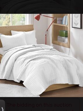 Antimicrobial White Quilt Mini Set